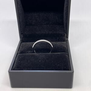 Moissanite Diamond Wedding Band Anniversary Ring GRA Certified Size 7